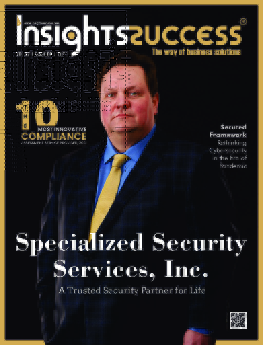 S3 Security SVP of Cyber Security, Hank Edley, on the cover of Insights Success Magazine